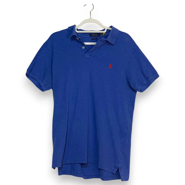 CAMISA POLO RALPH LAUREN PIQUÉ AZUL ROYAL TALLA L / SLIM FIT