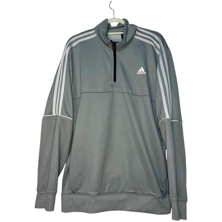 SUDADERA ADIDAS AEROREADY GRIS CON CREMALLERA 1/4