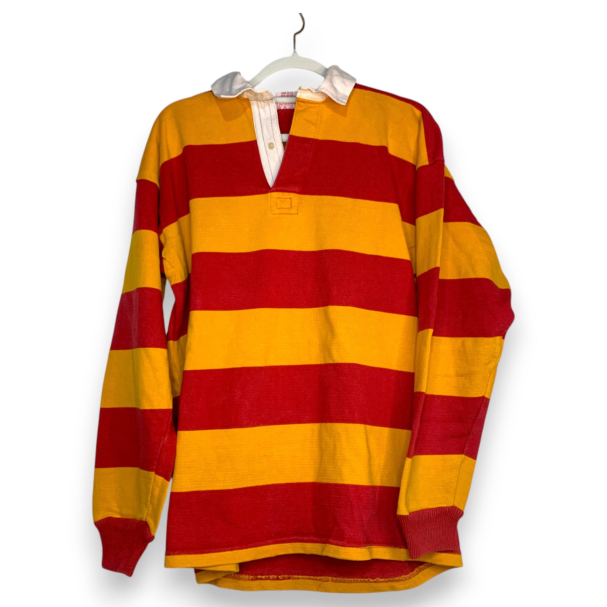 POLO PEVERIL AMARILLO MOSTAZA & ROJO TALLA L
