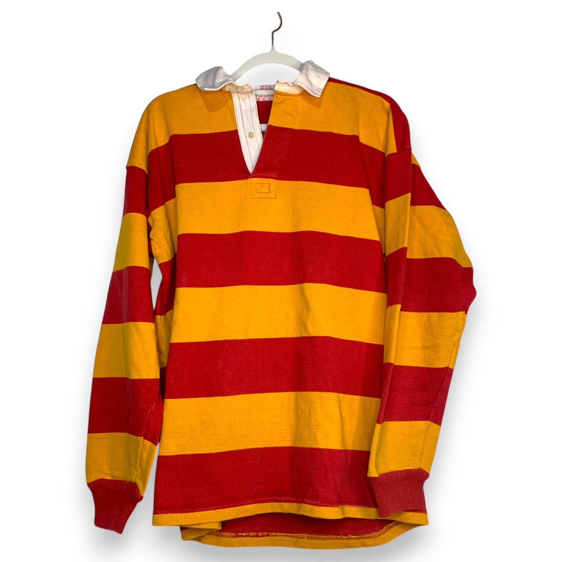 POLO PEVERIL AMARILLO MOSTAZA & ROJO TALLA L