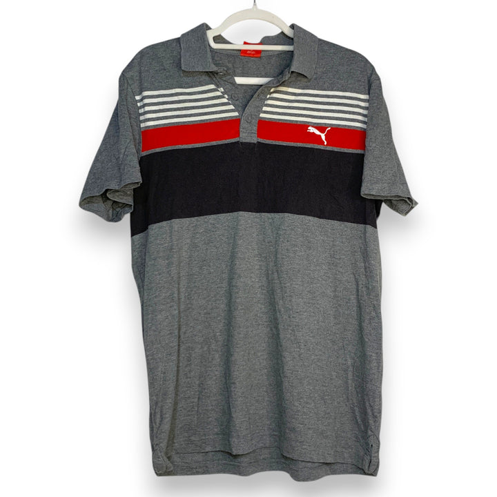 POLO PUMA BLOCK COLOR VINTAGE GRIS MELANGE TALLA M