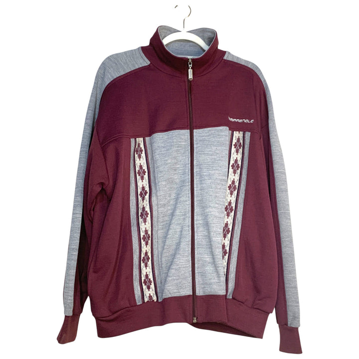 CHAQUETA CAMPAGNOLO VINO Y GRIS