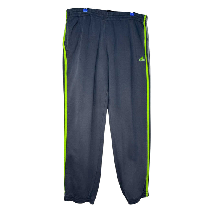 CHÁNDAL LARGO ADIDAS GRIS OSCURO CON VERDE NEÓN