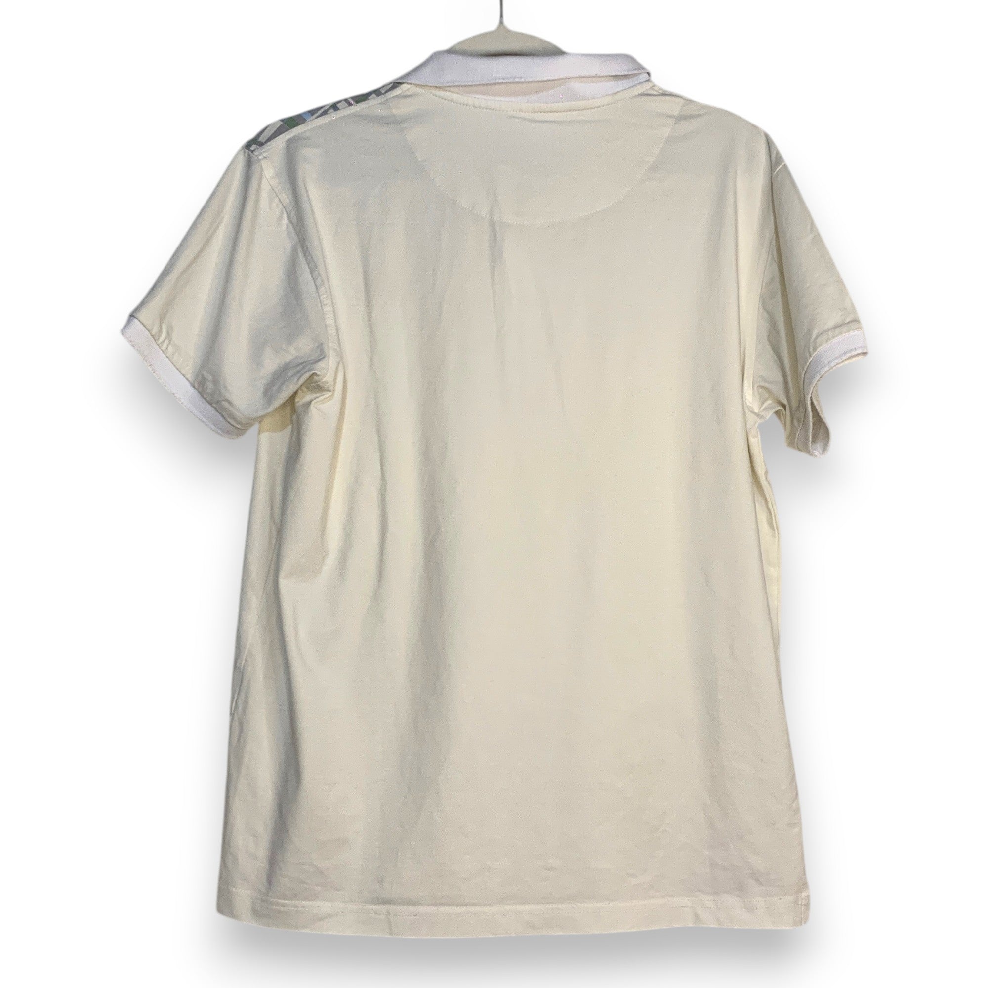 POLO LACOSTE SPORT BLANCO Y VERDE TALLA M
