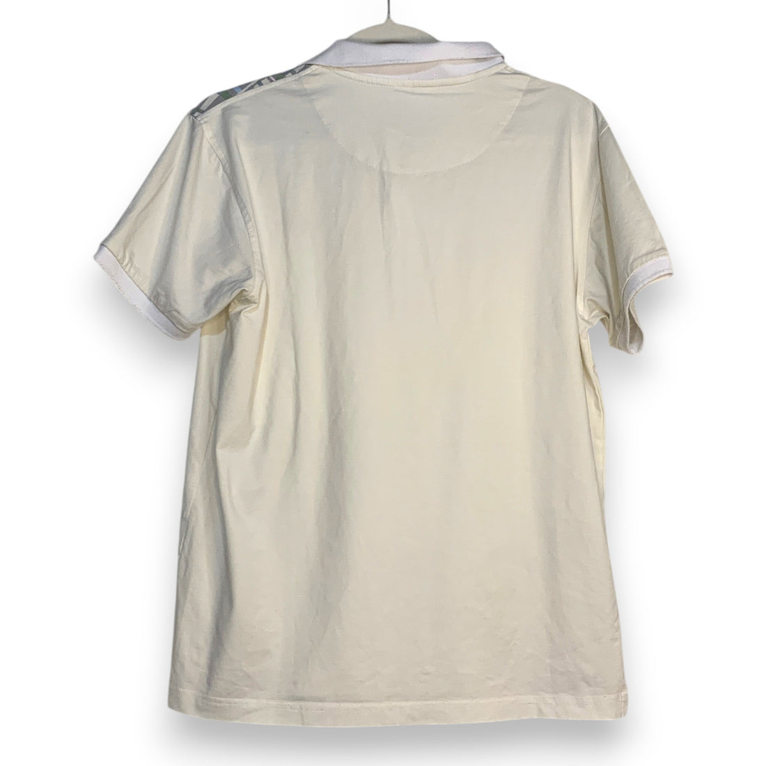 POLO LACOSTE SPORT BLANCO Y VERDE TALLA M