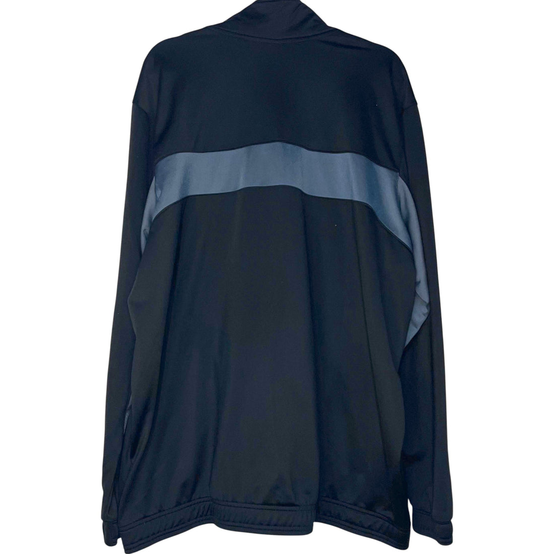 CHAQUETA REEBOK NEGRA CON PANEL AZUL Y GRIS