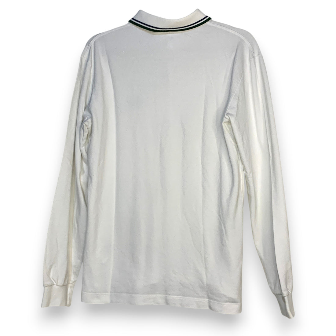 POLO FRED PERRY BLANCO Y VERDE OSCURO TALLA M