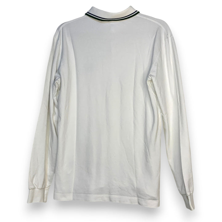 POLO FRED PERRY BLANCO Y VERDE OSCURO TALLA M