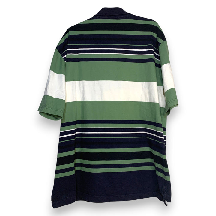 POLO TIMBERLAN VERDE BLANCO Y AZUL MARINO TALLA L