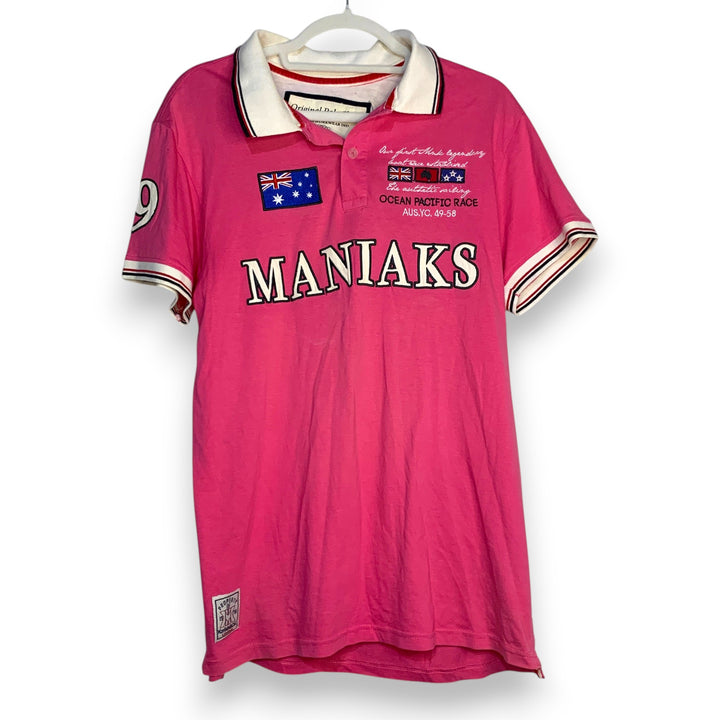 POLO KOROSHI ROSA FOSFORITO TALLA M