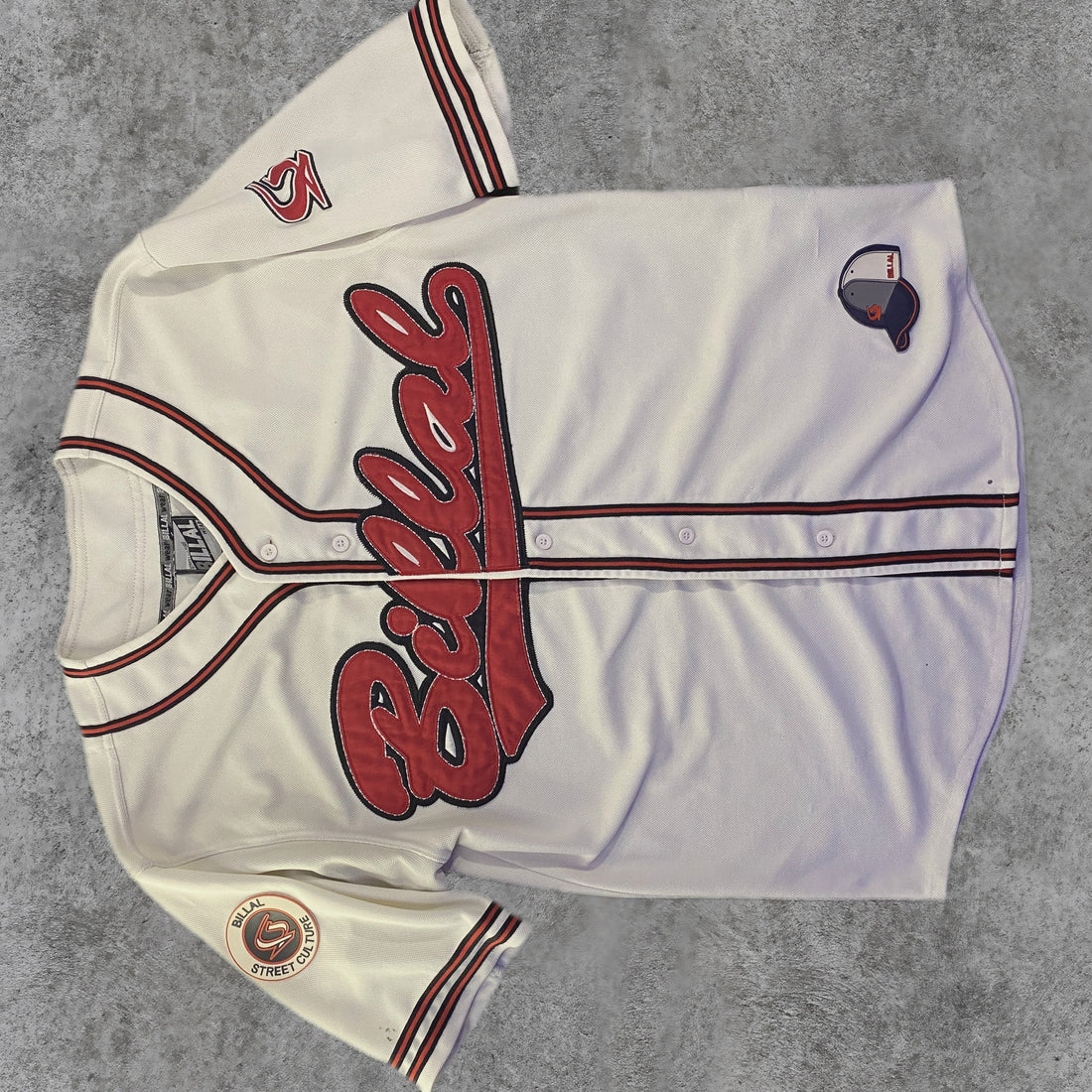 Camisa Billal Wear Jersey Béisbol Blanca