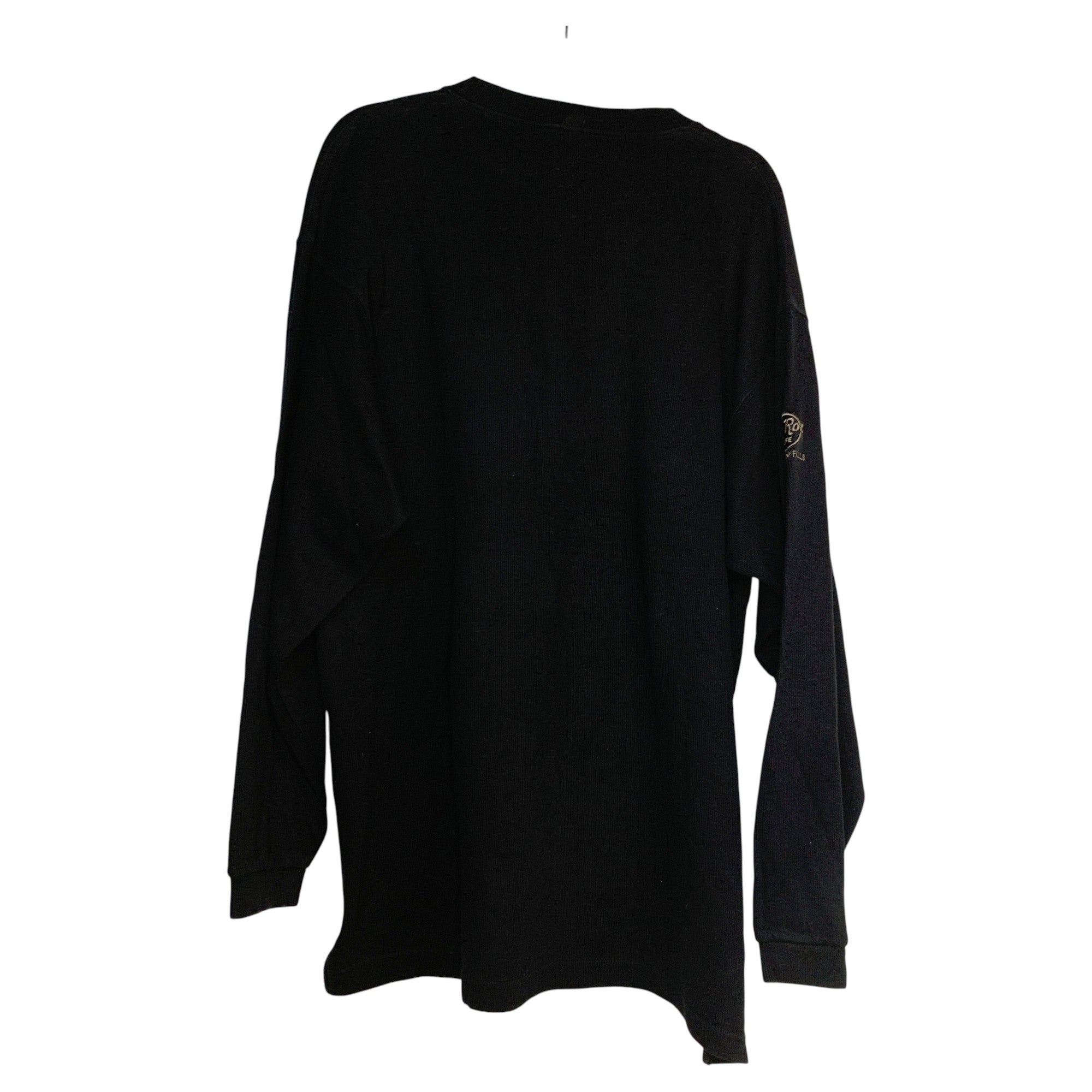 SUDADERA HARD ROCK NEGRO CON RAYAS