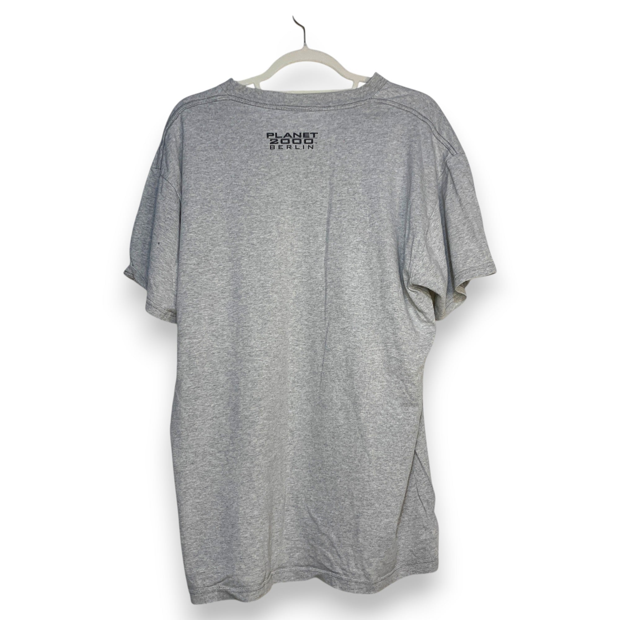 CAMISETA PLANET HOLLYWOOD LOGO GRIS MELANGE TALLA L