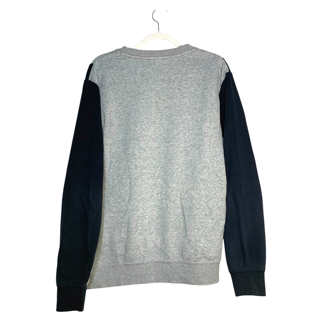 SUDADERA NIKE GRIS CLARO CON PANEL BLANCO