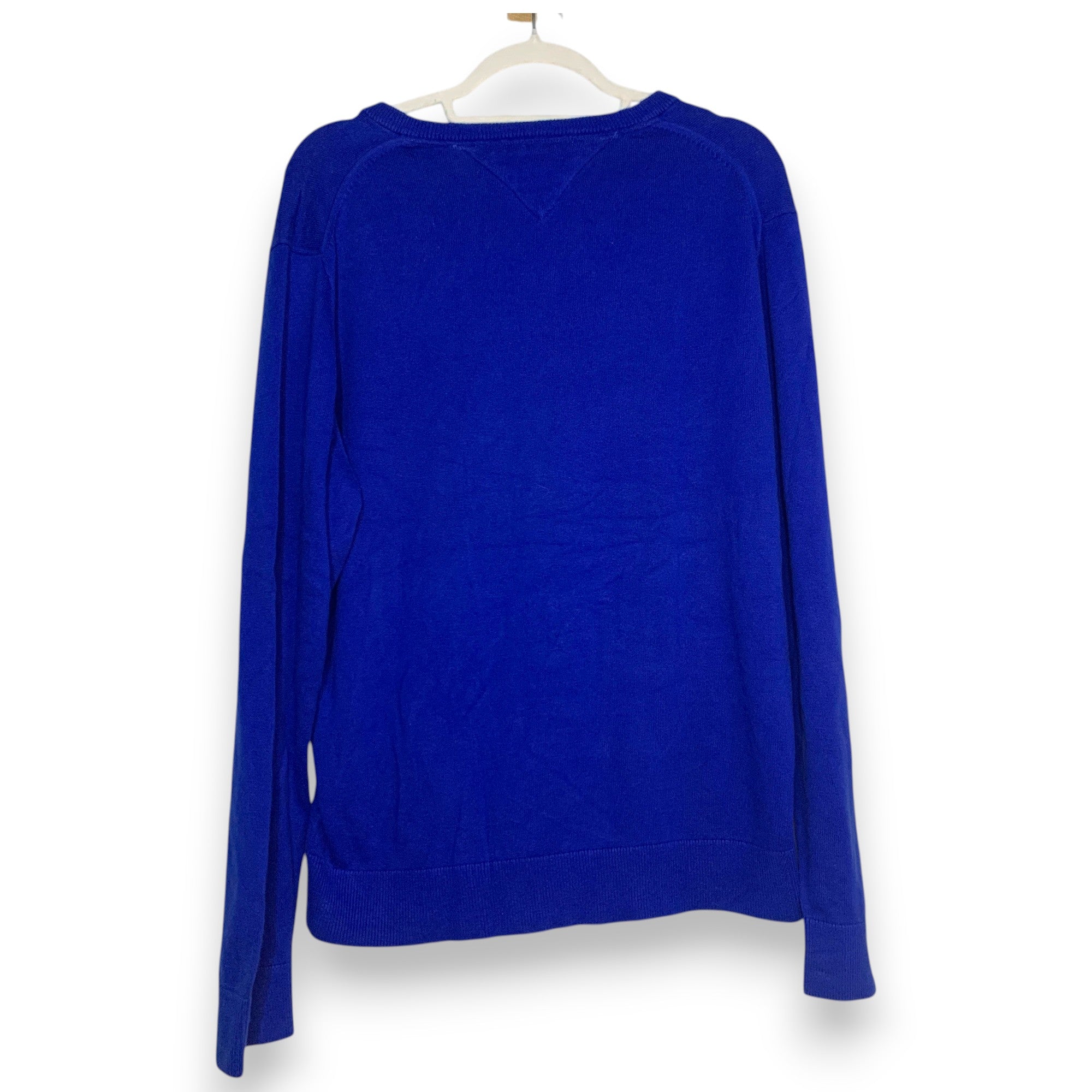 JERSEY TOMMY HILFIGER CUELLO V AZUL COBALTO TALLA L