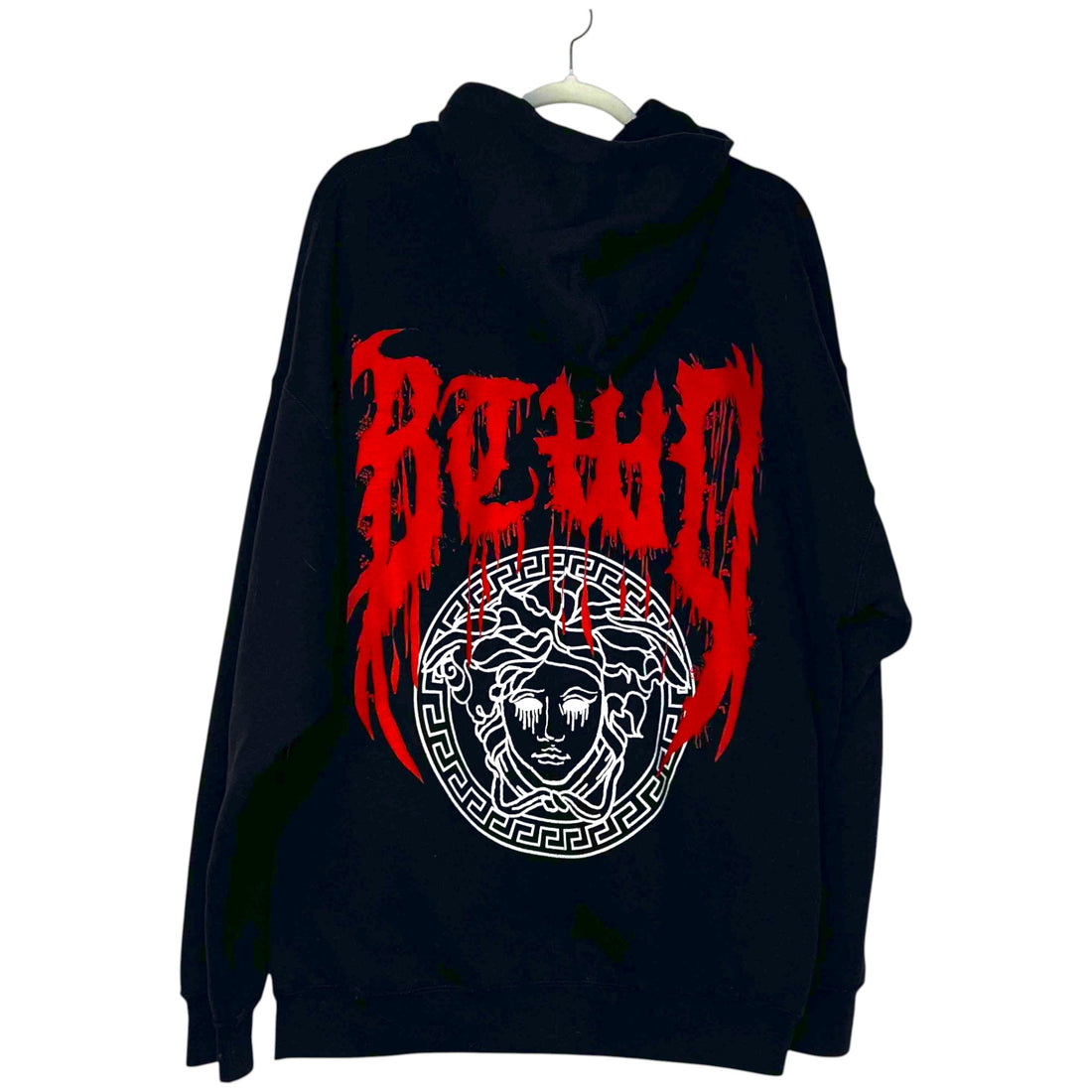 SUDADERA CON CAPUCHA VERSACE STYLE "BROTHERS DIE MEDUSA" OVERSIZE