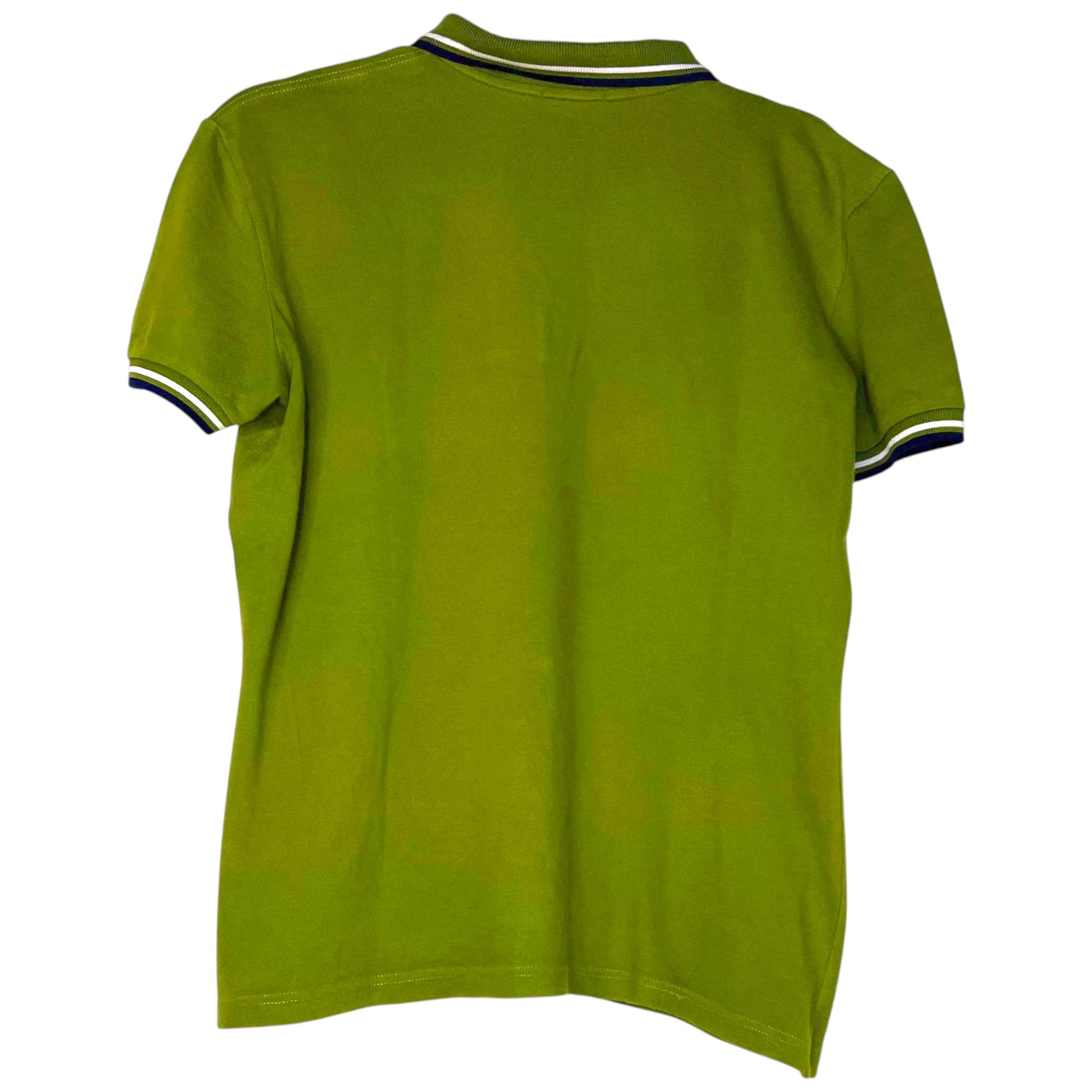 POLO FRED PERRY VERDE OLIVA CON DETALLES BLANCO-AZUL