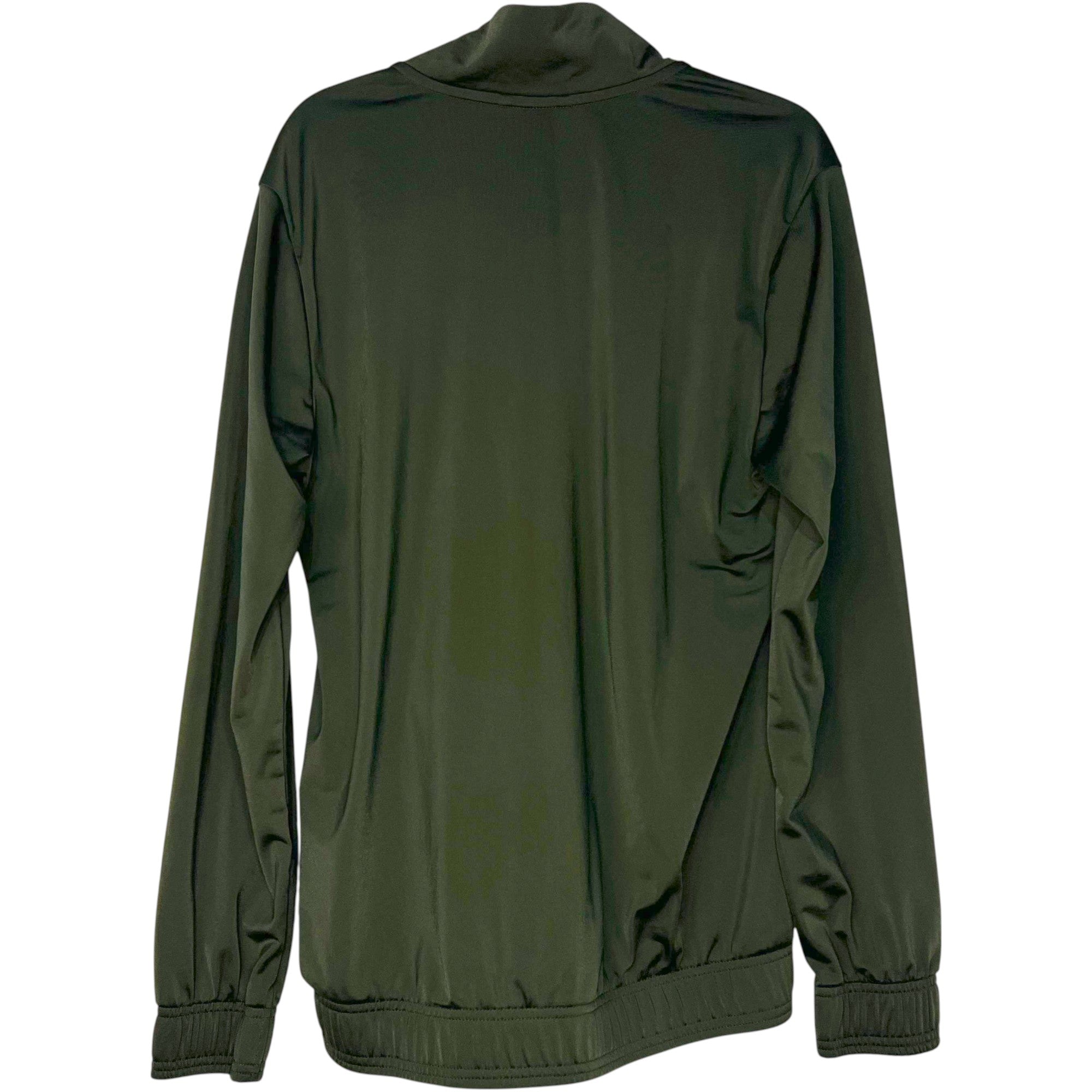 CHAQUETA PUMA VERDE OSCURO CON PANEL NEGRO