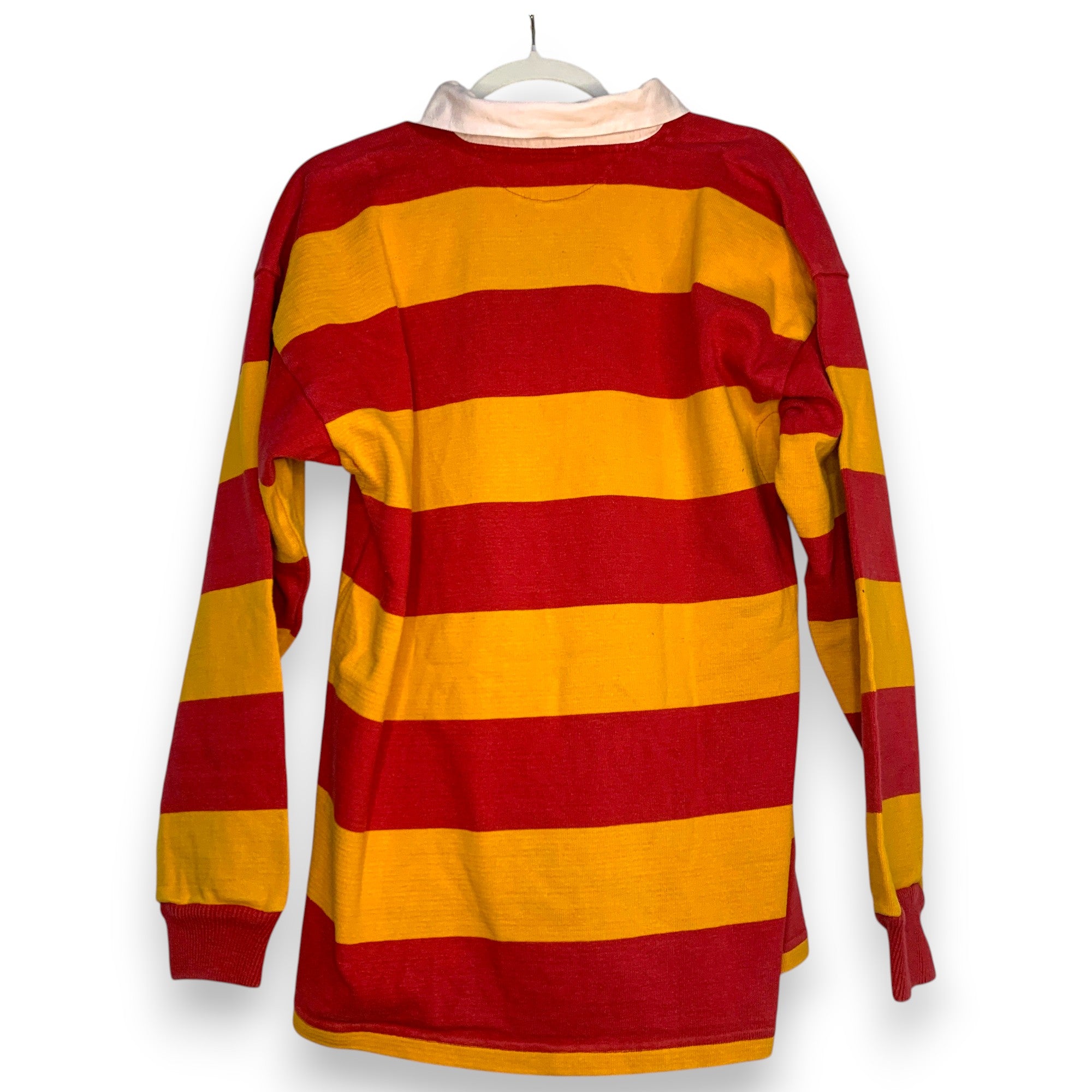 POLO PEVERIL AMARILLO MOSTAZA & ROJO TALLA L