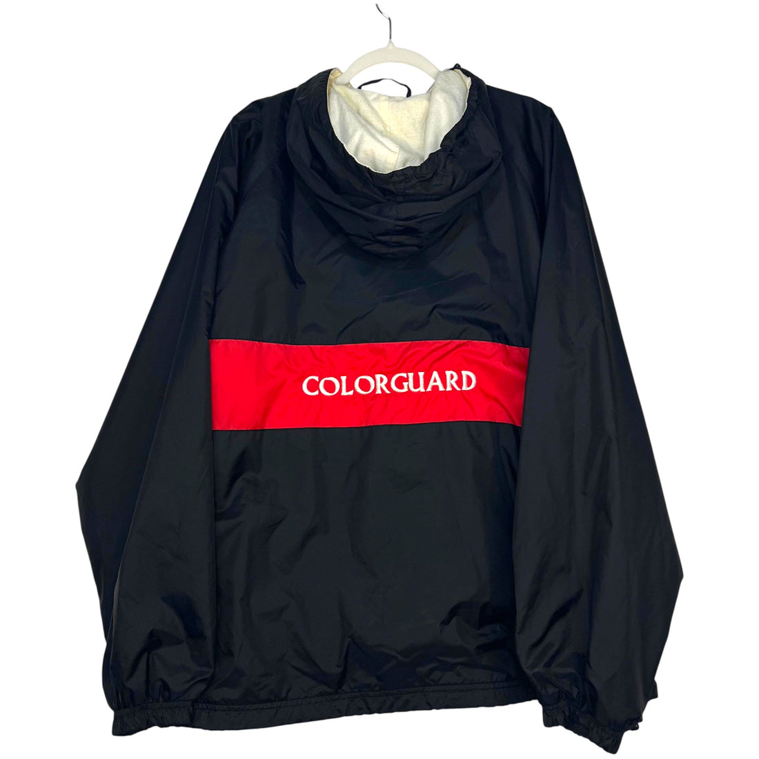 CHAQUETA CORTAVIENTOS CHARLES RIVER NEGRA PERSONALIZADA "COLORGUARD"