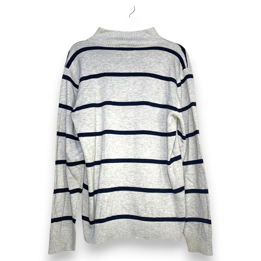 JERSEY RALPH LAUREN GRIS CLARO CON AZUL MARINO TALLA XL