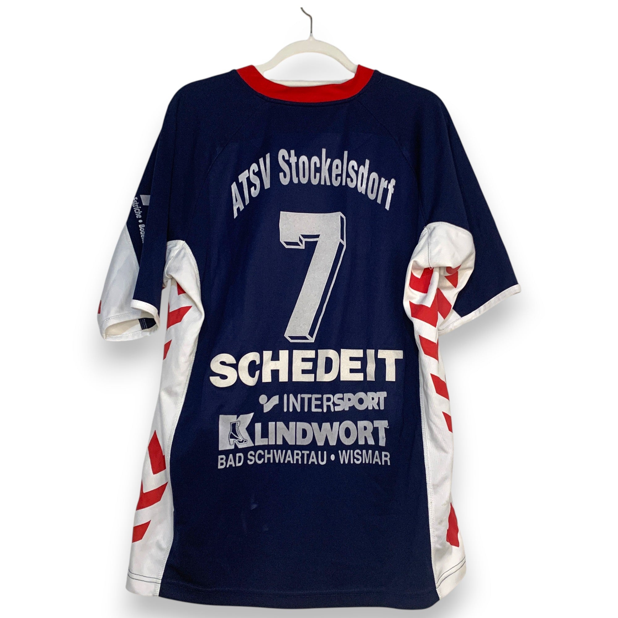 CAMISETA HUMMEL ATSV STOCKE LSDORF 7 AZUL MARINO TALLA XL