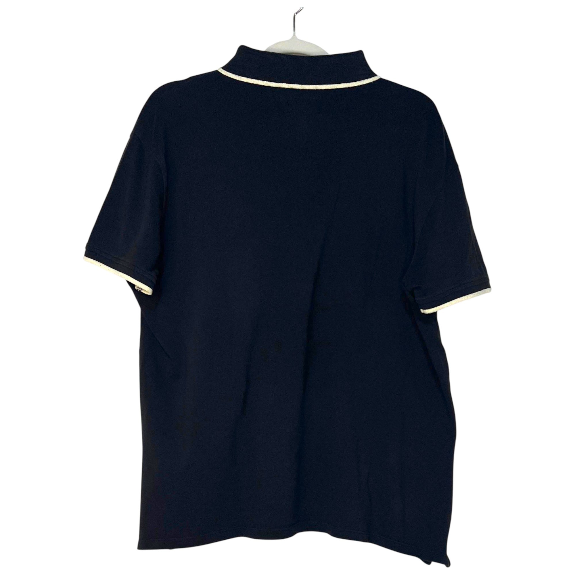 POLO ARMANI JEANS NEGRO CON DETALLES BEIGE Y PARCHE