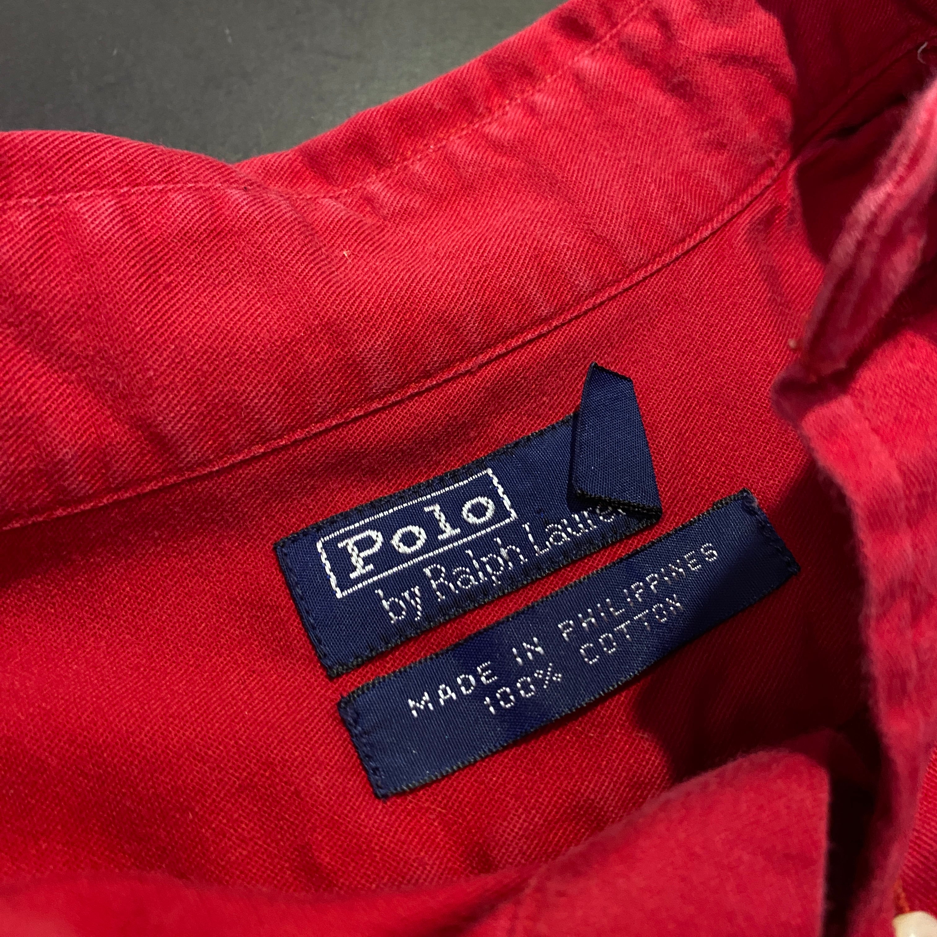 Camisa Ralph Lauren roja - etiqueta