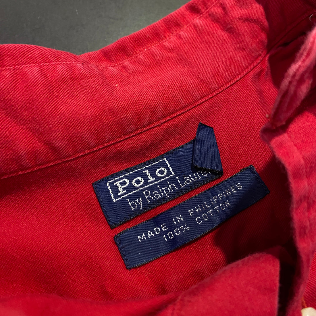 Camisa Ralph Lauren roja - etiqueta