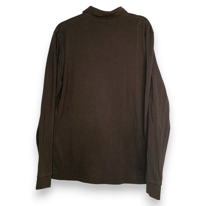 POLO HUGO BOSS MANGA LARGA CAFÉ OSCURO / MARRÓN TALLA M