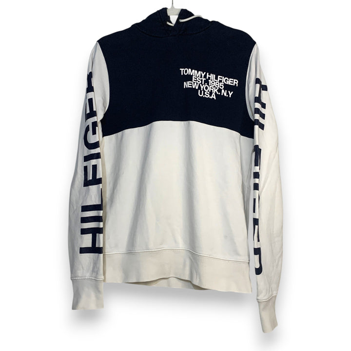 SUDADERA TOMMY HILFIGER NAVY & WHITE TALLA S