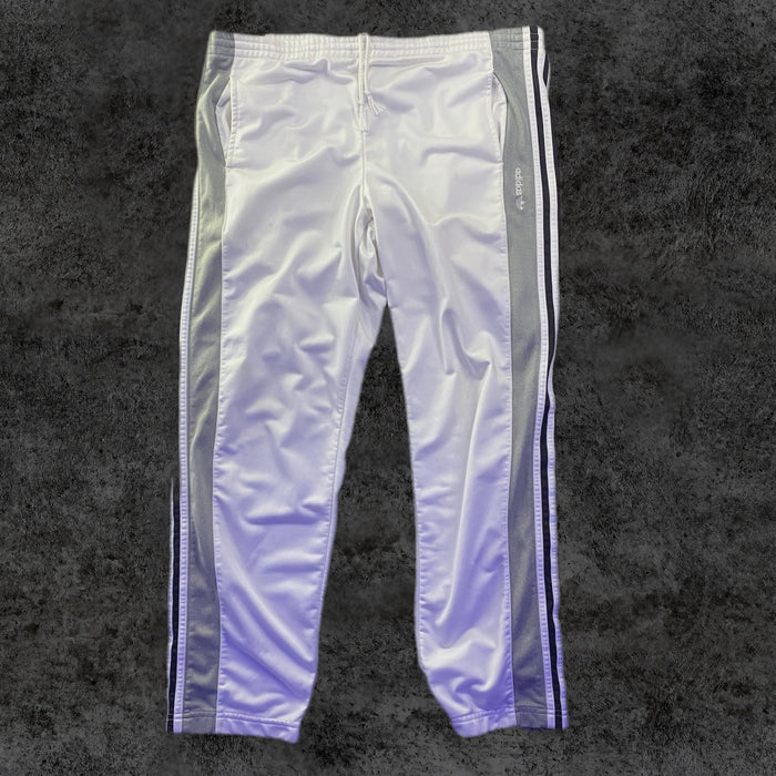 Pantalón adidas Originals Vintage Poppers Tres Bandas Blanco y Gris