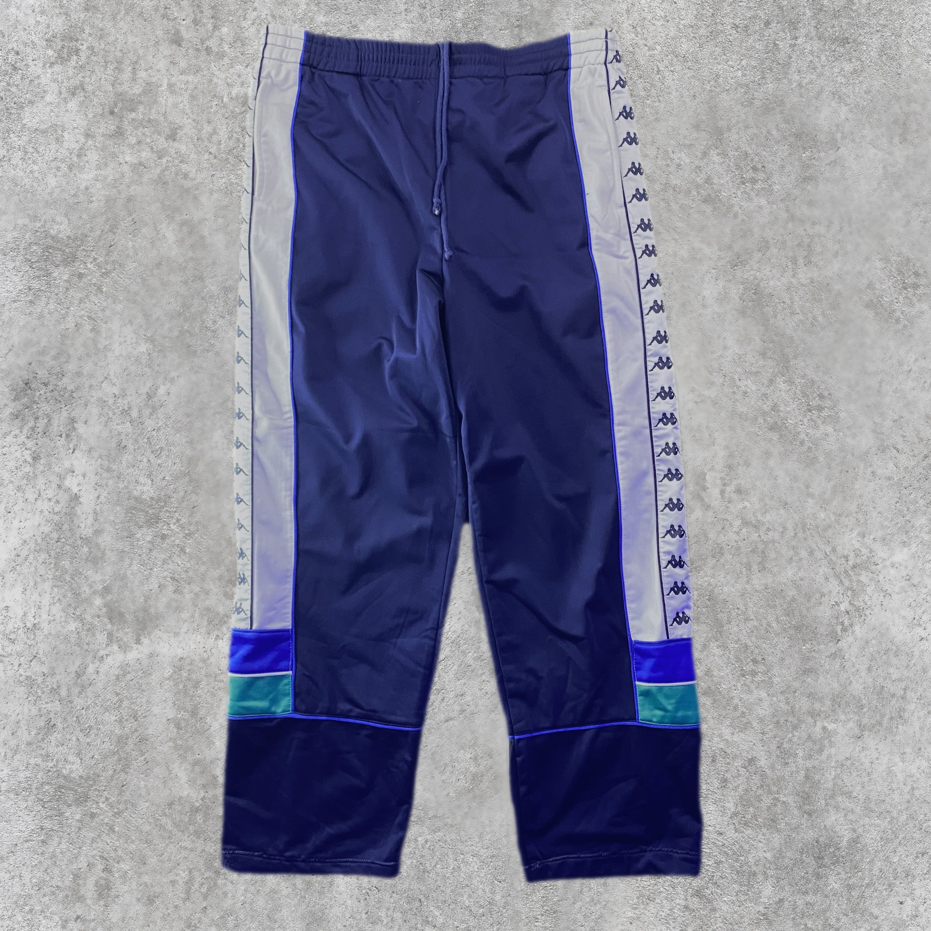 Pantalón Kappa Chándal Banda Azul Marino frontal