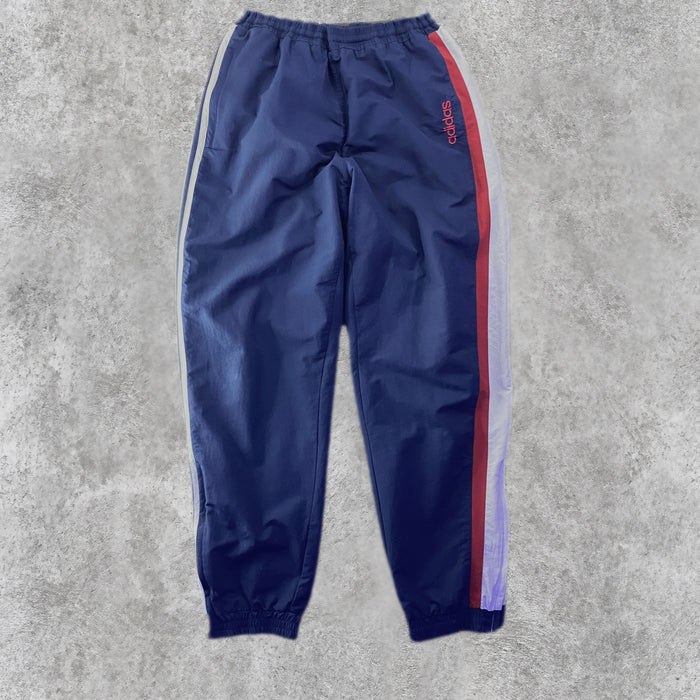 Pantalón adidas Vintage Banda Blanca y Roja Azul Marino