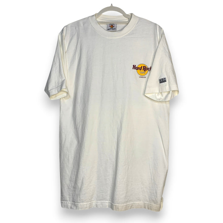 CAMISETA HARD ROCK CAFE LONDON BLANCA TALLA M ("HEAVY TEE")