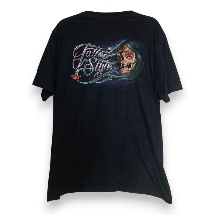 CAMISETA ROCK EAGLE "GHOST RIDER" NEGRA TALLA L