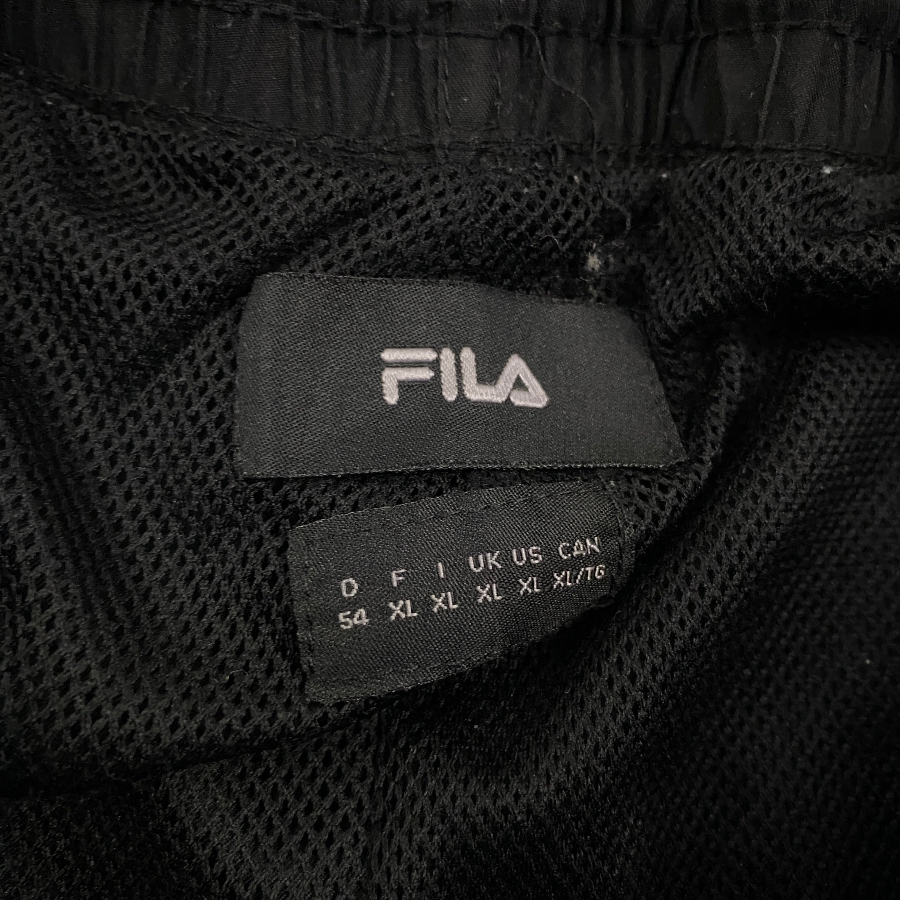 Pantalón Chándal Fila Vivo Rojo Paneles Lila Negro