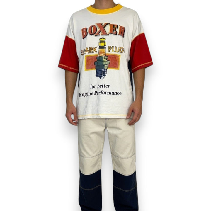 CAMISETA BOXER SPARK PLUG RAGLAN MULTICOLOR TALLA L