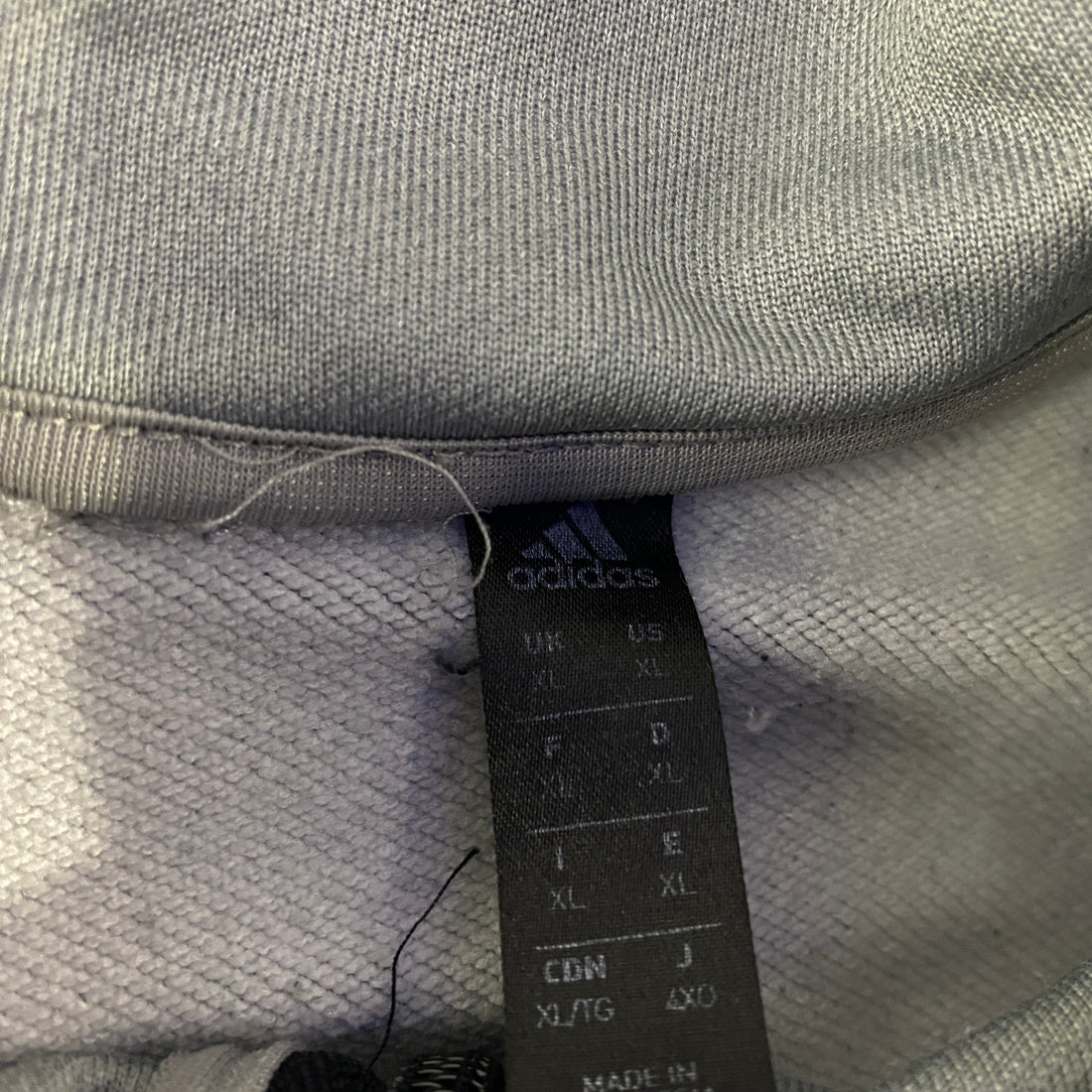 Sudadera adidas AEROREADY Media Cremallera Tres Bandas Gris