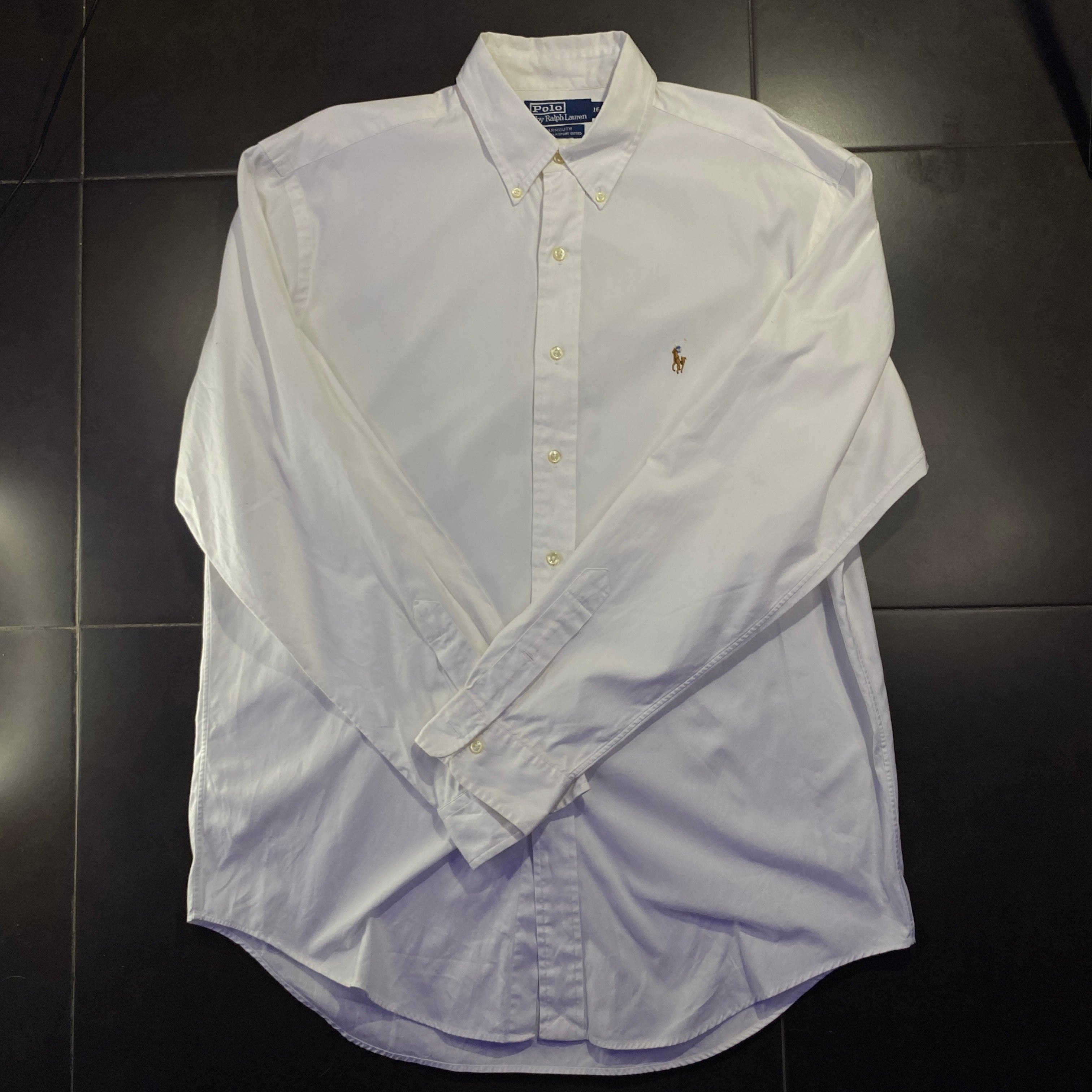 Camisa Ralph Lauren blanca Oxford - frontal