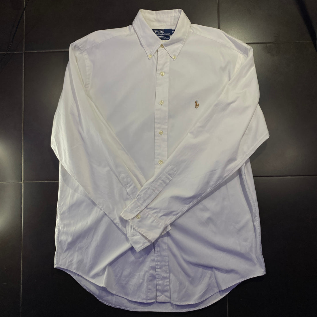 Camisa Ralph Lauren blanca Oxford - frontal