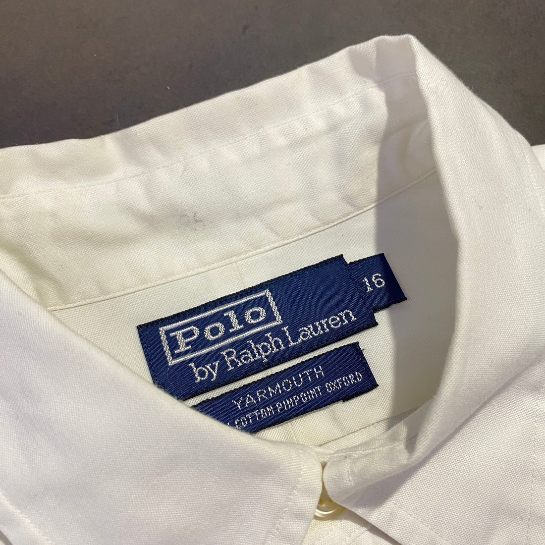 Camisa Ralph Lauren blanca Oxford - etiqueta