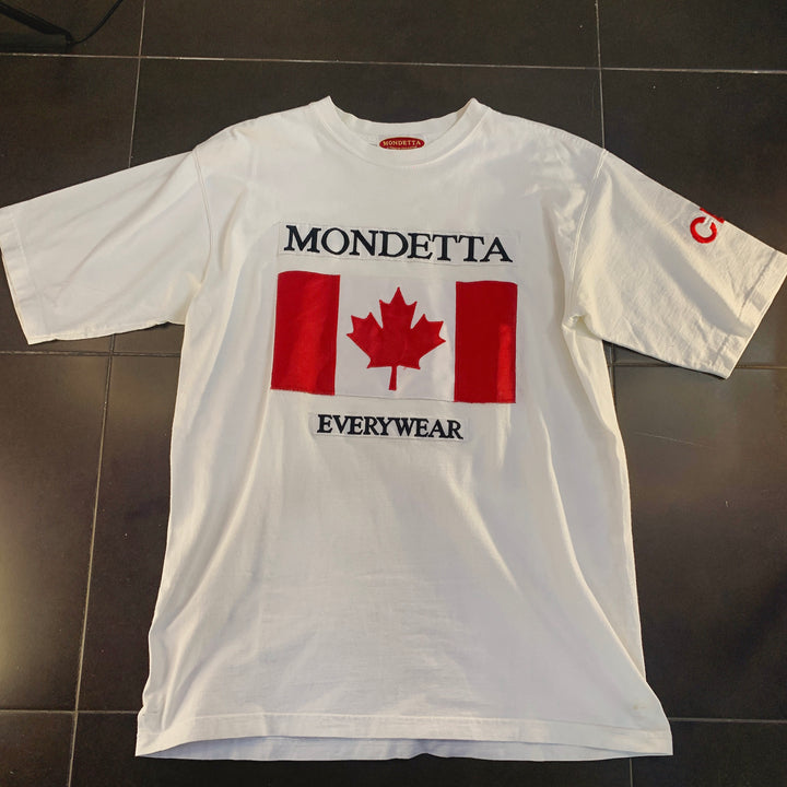 Camiseta vintage Mondetta Canada blanca - frontal