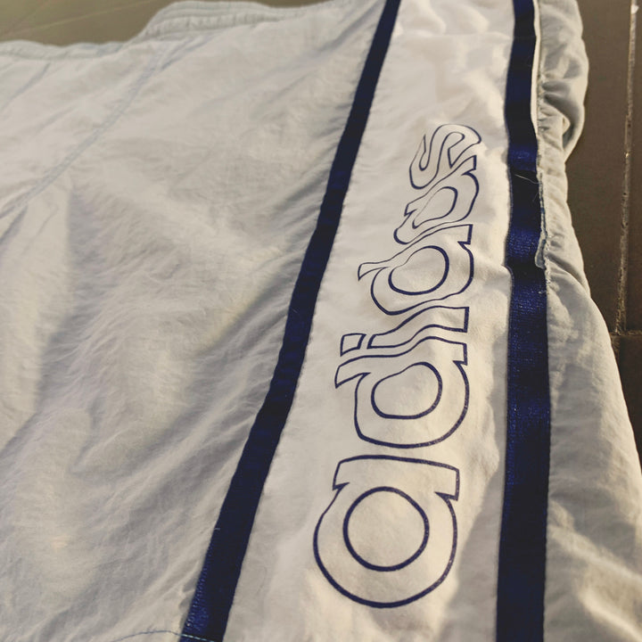 Pantalón Corto Adidas Vintage Nylon Azul Claro