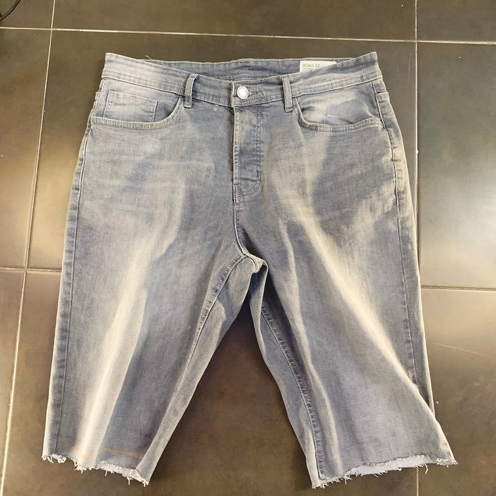 Pantalón Corto Vaquero Gris Bermuda