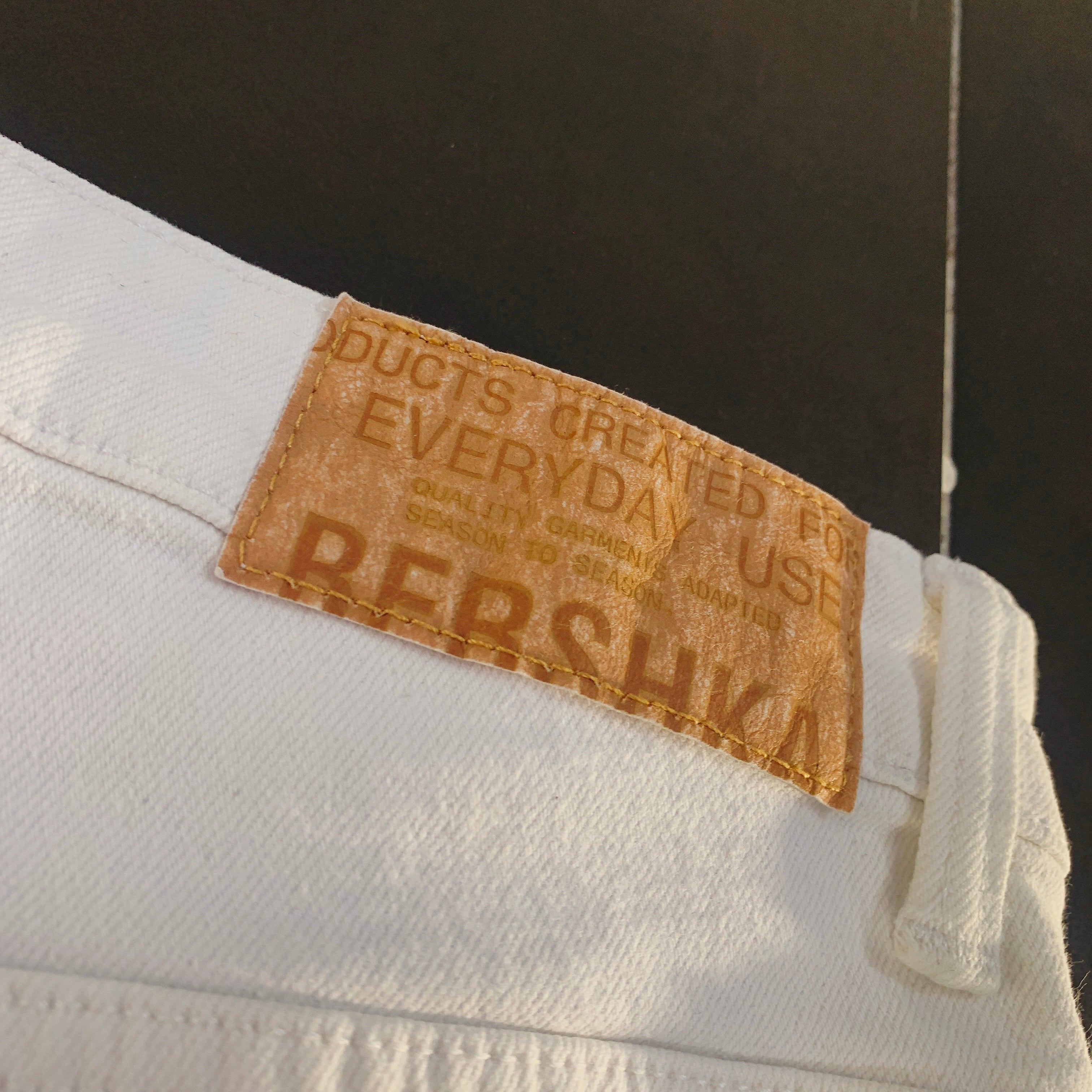 Pantalón Corto Bershka Vaquero Blanco Roto