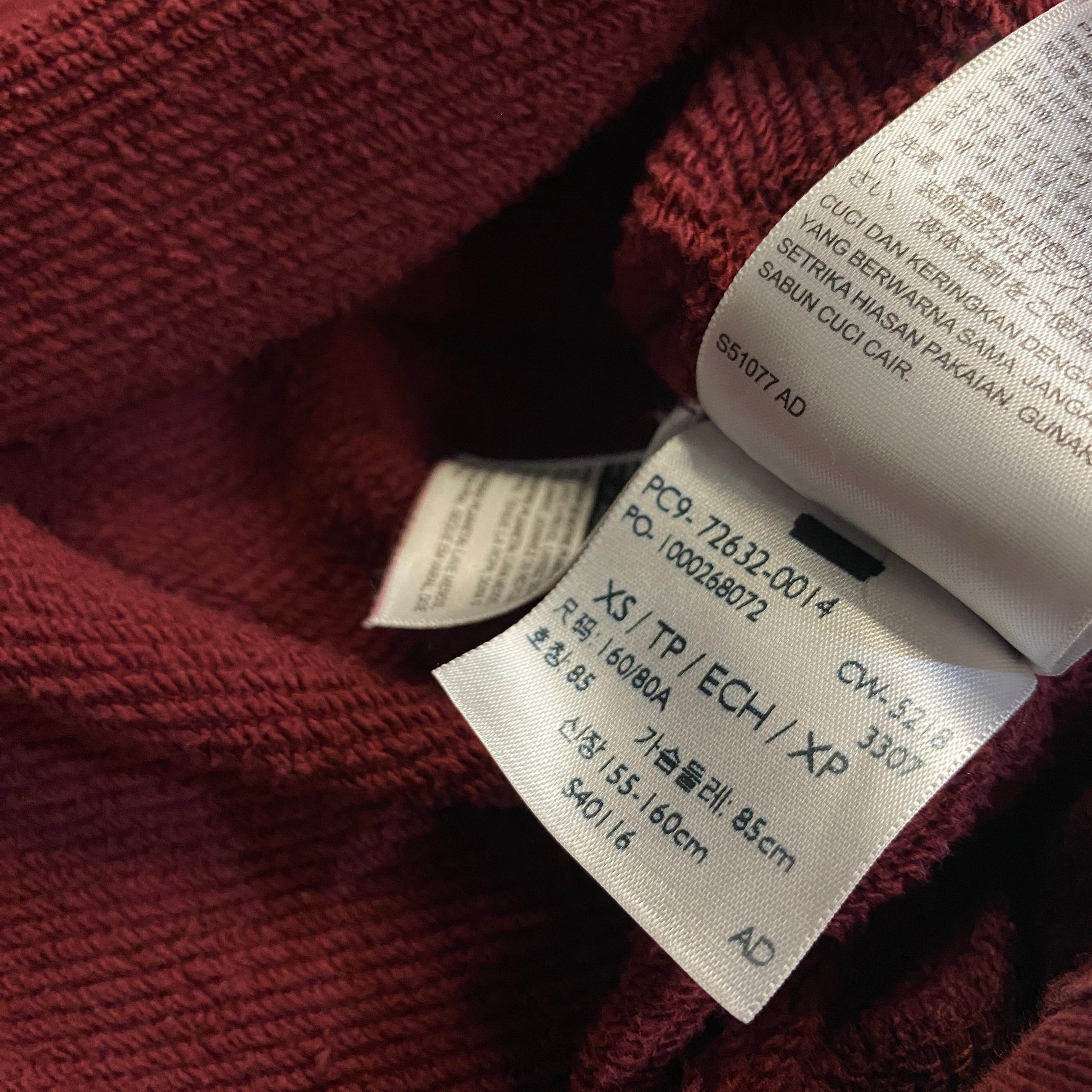 SUDADERA LEVI'S CON CAPUCHA BURDEOS VINTAGE