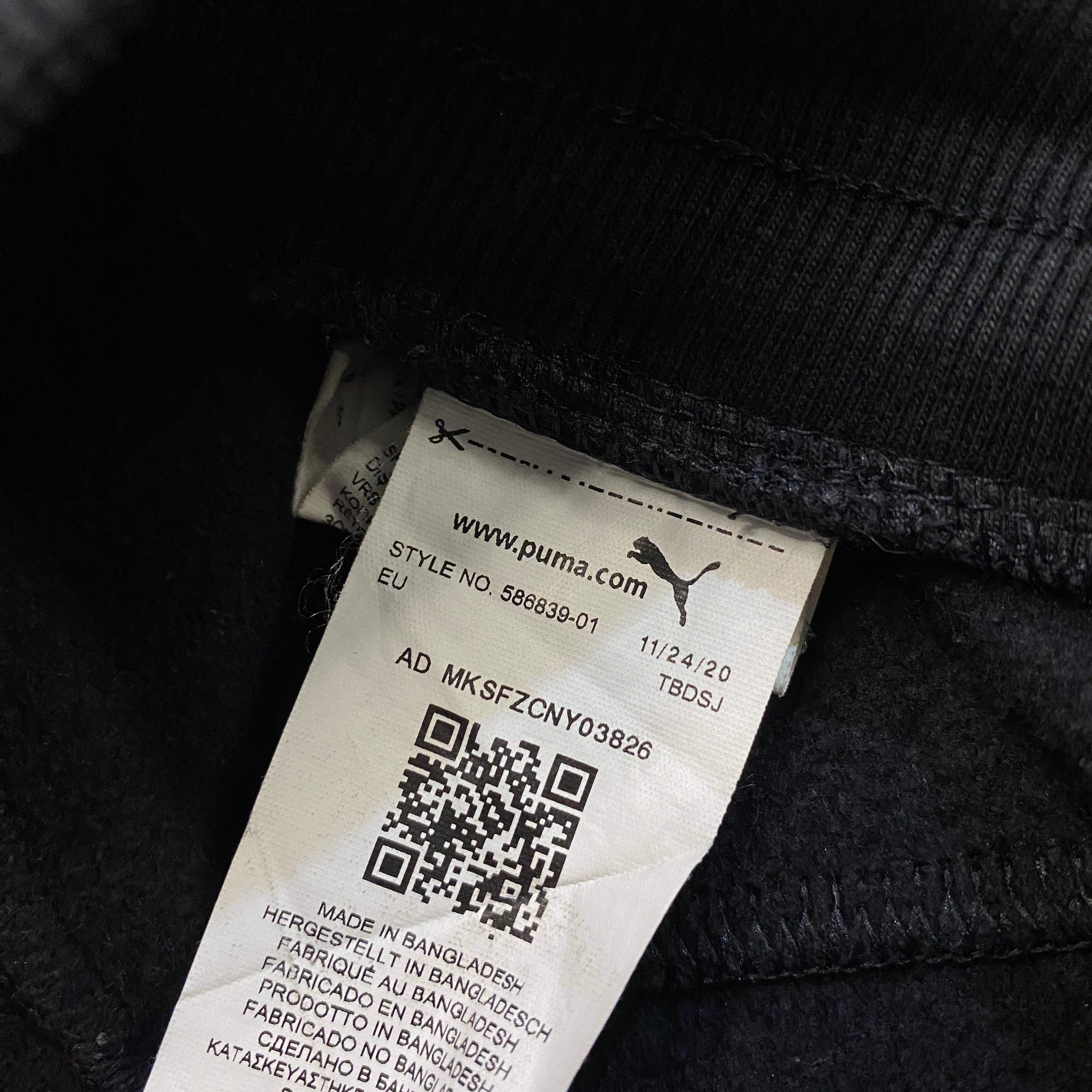 CHÁNDAL LARGO PUMA NEGRO