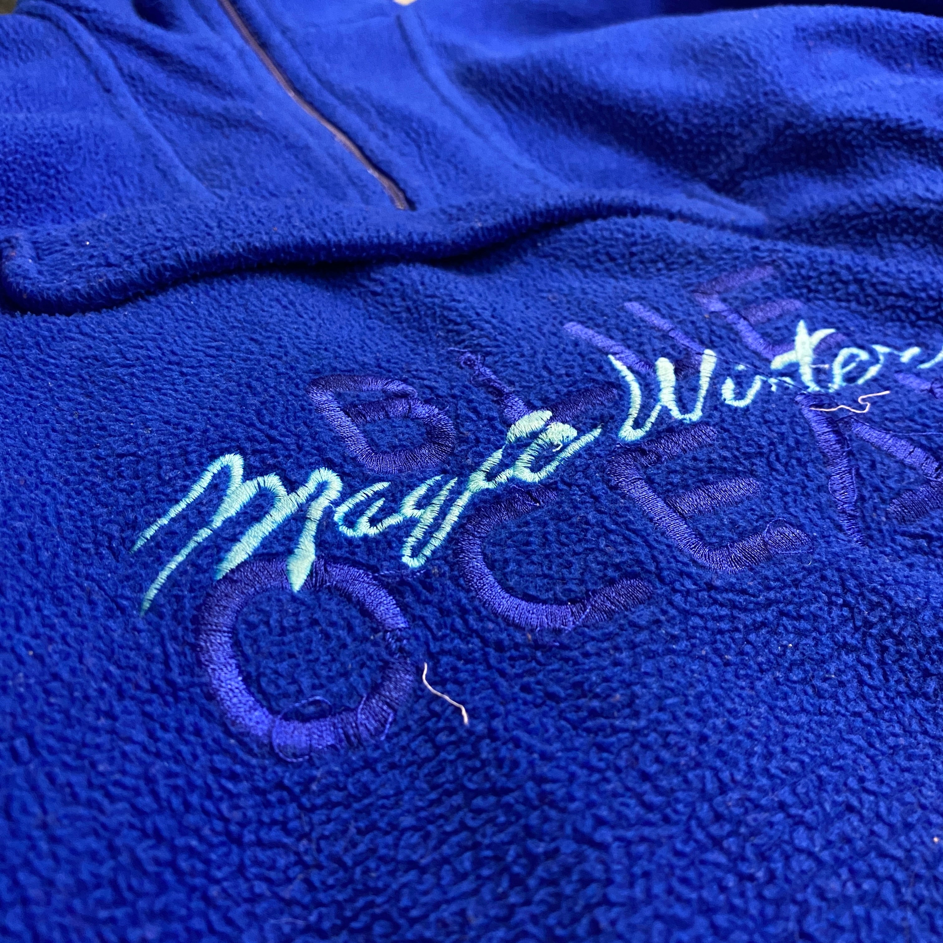 SUDADERA PILE AZUL FUERTE CLARO