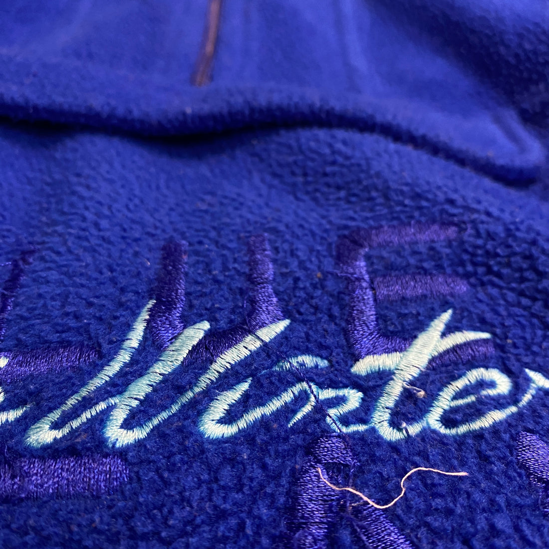 SUDADERA PILE AZUL FUERTE CLARO